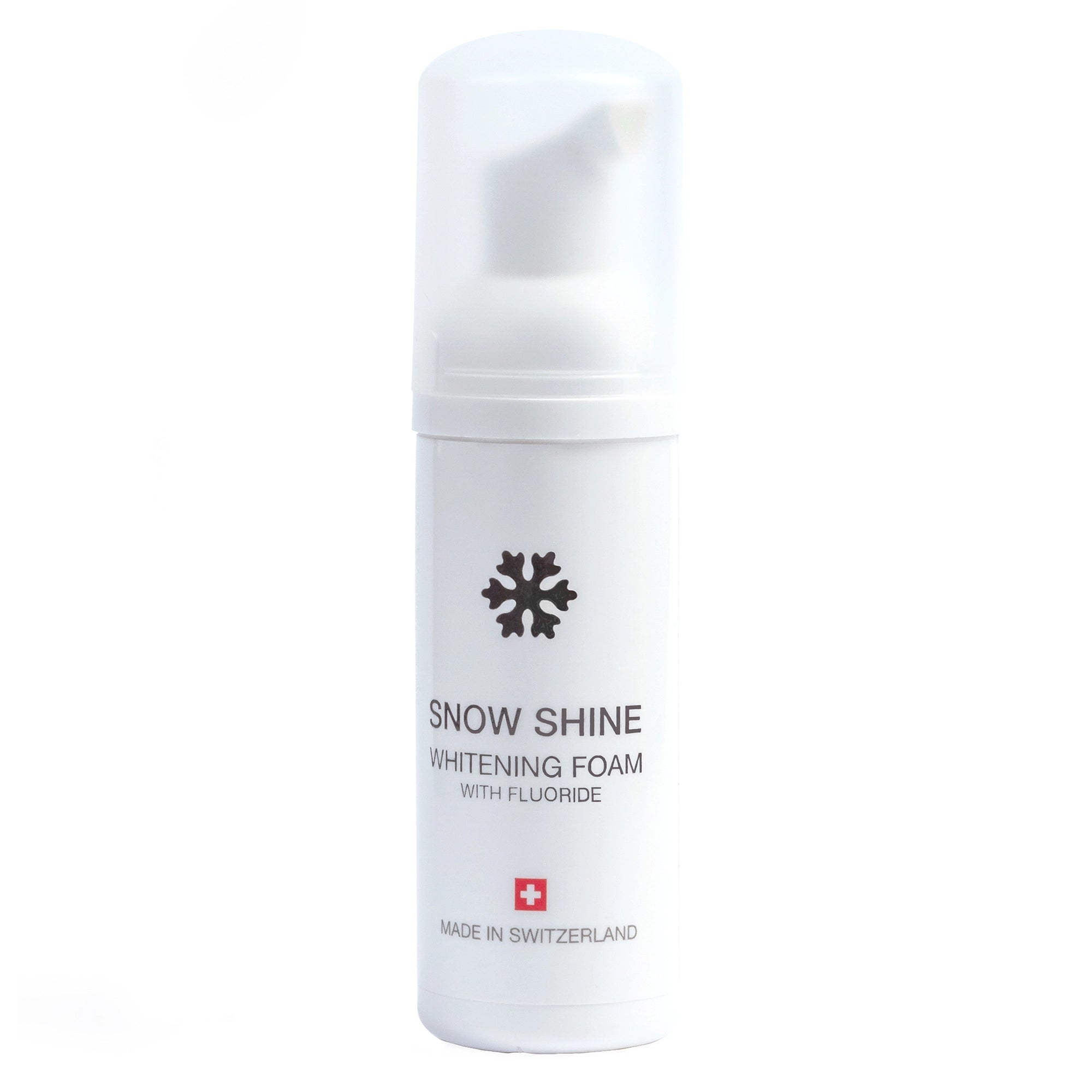 Snow Shine Whitening Foam Zahnaufhellungsschaum für strahlend weisse Zähne und tägliche Zahnpflege.