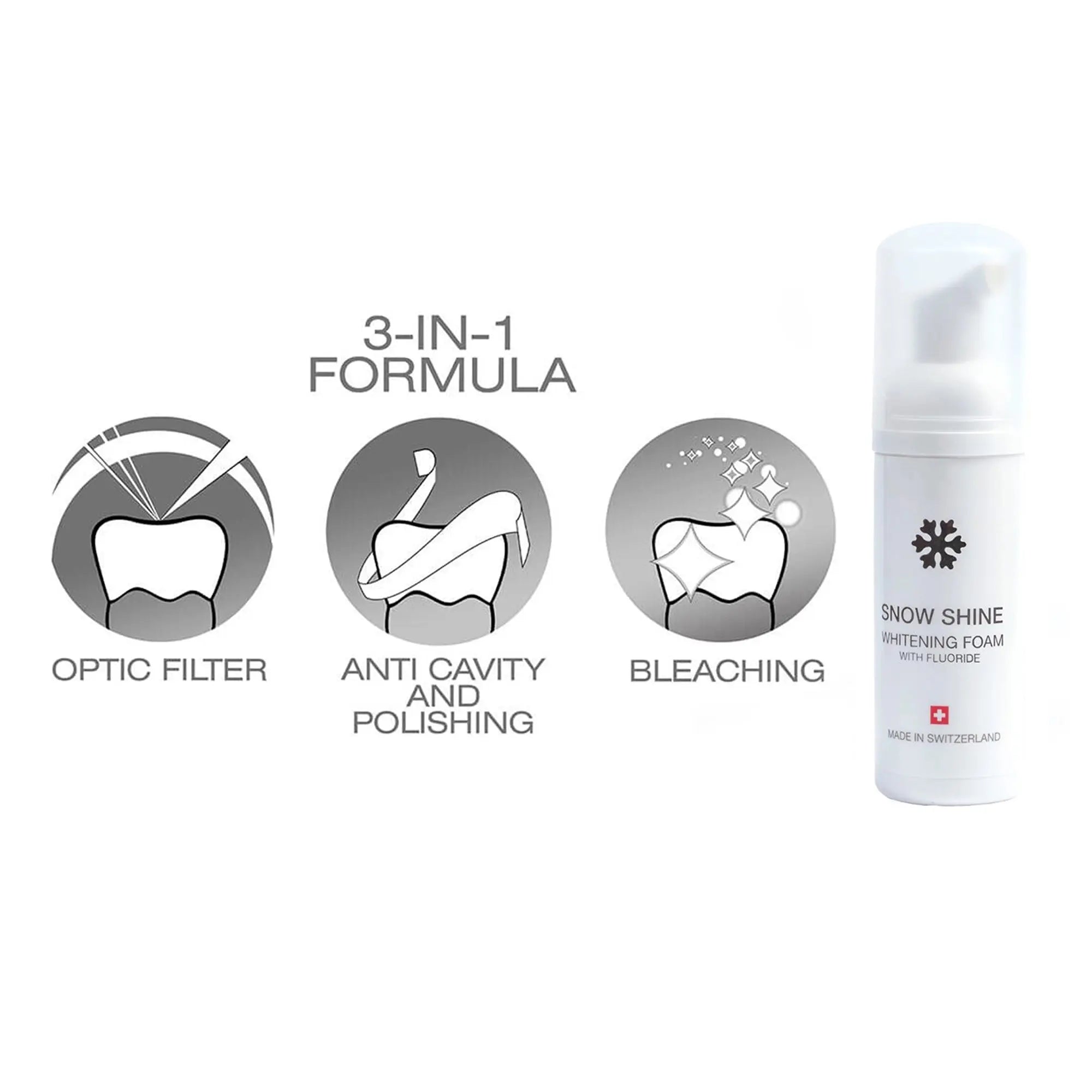 Whitening Foam für tägliche Mundhygiene und frischen Atem