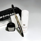 SNOW PEARL Travel Kit schwarz mit Snow Shine Whitening Foam und Zahnpflegeprodukten